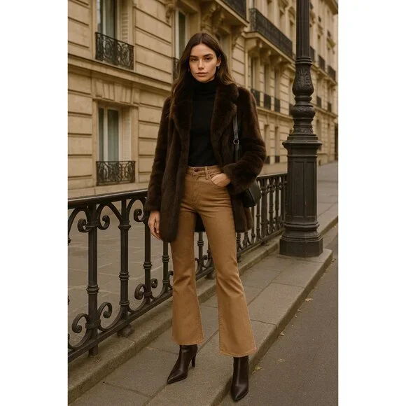 L’AGENCE Metallic Sand Coated Jeans Size 26 - Picture 4 of 16